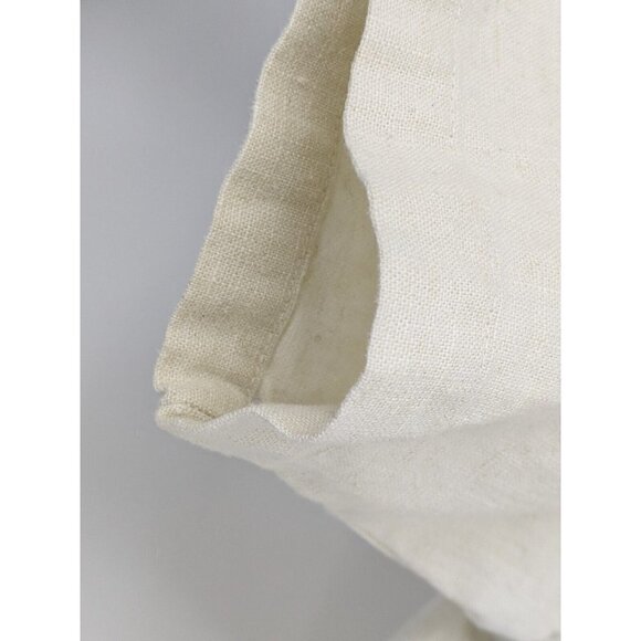 Red Rover Button Up Shirt Linen Cotton Blend Bandana Floral Patches Large L - Picture 9 of 9